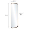 Miroir 60x180cm en bois de teck recyclé | Macabane