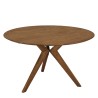 SIXTINE - Round dining table made from recycled teak, diameter 130cm
