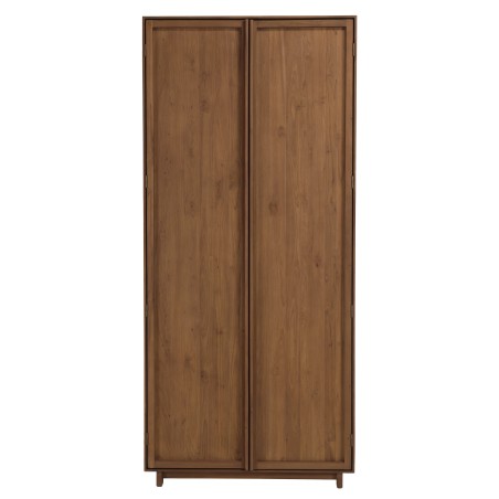 Armoire 2 portes 90x200cm en bois de teck recyclé | Macabane