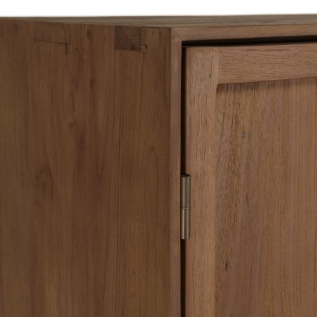 SIXTINE - 2-door wardrobe, 90x200cm, made from recycled teak 