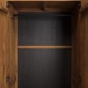 SIXTINE - 2-door wardrobe, 80x195cm, made from recycled teak 