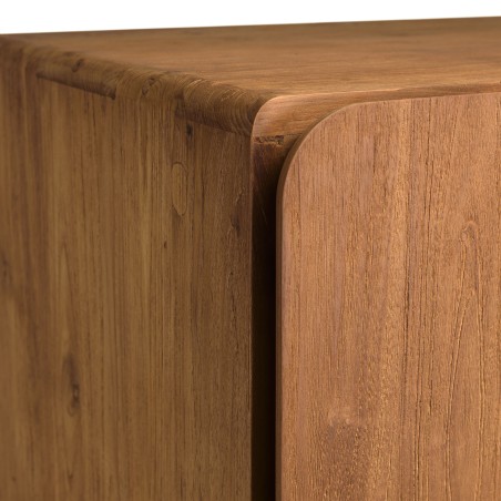 Armoire 2 portes 80x195cm en bois de teck recyclé | Macabane