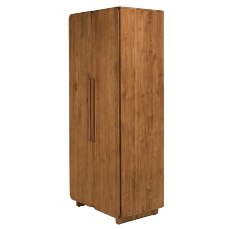 Armoire 2 portes 80x195cm en bois de teck recyclé | Macabane