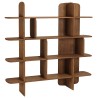 SIXTINE - Bookcase, 160 x 160 cm, made from recycled teak 