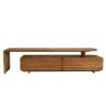 Tv-meubel 2 lades 160x40cm van gerecycled teakhout | Macabane