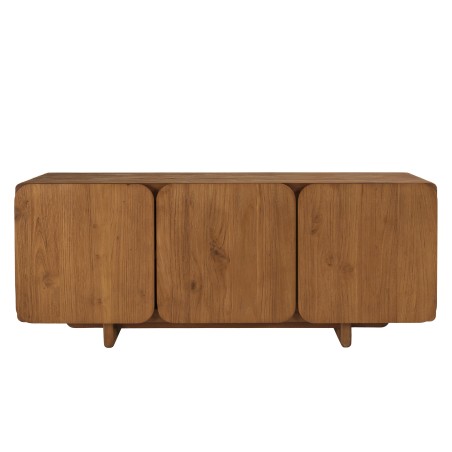 Buffet 3 portes 120x40cm en bois de teck recyclé | Macabane