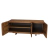 SIXTINE - Sideboard with 3 doors, 120x40cm, made from recycled teak