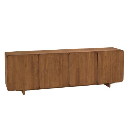 Buffet 4 portes 200x65cm en bois de teck recyclé | Macabane