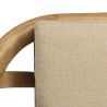 Divano 2 posti cuscini bianchi in legno e rattan | Collezione Amy