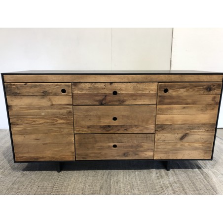 Seconde Main - Bois Pin recyclé naturel et noir