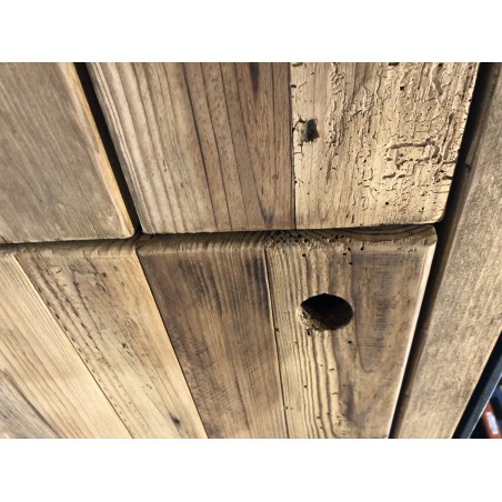 Seconde Main - Bois Pin recyclé naturel et noir