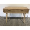 RODRIGO Natural-Coloured Console Table with 2 Drawers