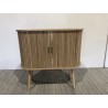 Buffet ovale 80x33cm en bois couleur naturelle | Seconde Vie