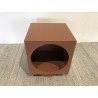 34x34cm square side table in terracotta-painted wood | Second Life