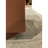 Table d'appoint carrée 34x34cm en bois peint terracotta | Seconde Vie