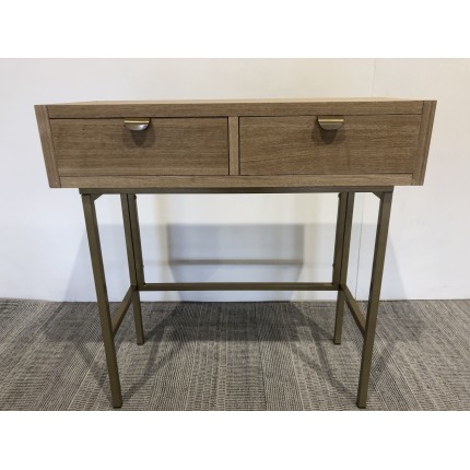 Console en bois pieds métal doré | Seconde main