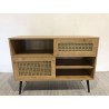 Buffet bas marron CHARLIE 3 niches 2 portes | Seconde Main