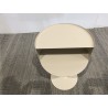 Table d'appoint ronde en acier beige D35cm | Collection Agathe