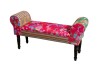 Banc de lit rectangulaire tissu bohème KATE