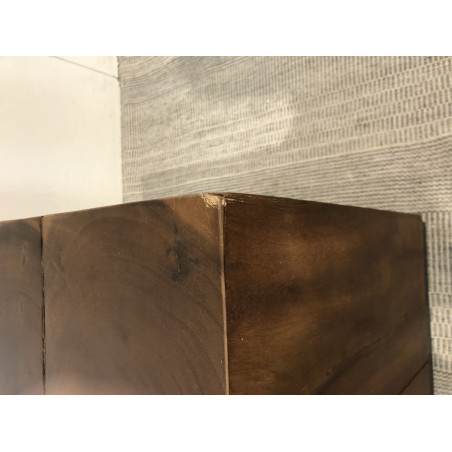 SECONDE MAIN - Table d'appoint carrée SAM bois Suar 38x38cm