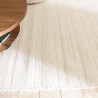 Alfombra rectangular 300x400cm de lana texturizada en tonos beige | Macabane