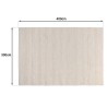 SACHA - Rectangular rug, 300 x 400 cm, made from textured wool in shades of beige