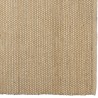 Alfombra rectangular de yute y algodón color beige | Macabane