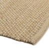 Alfombra rectangular de yute y algodón color beige | Macabane