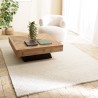 Alfombra rectangular 300x400cm de lana tejida color blanco | Macabane