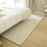 Alfombra rectangular 300x400cm de lana tejida color blanco | Macabane