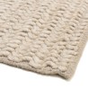 Rechteckiger Teppich 300x400cm aus gewebter Wolle beige | Macabane