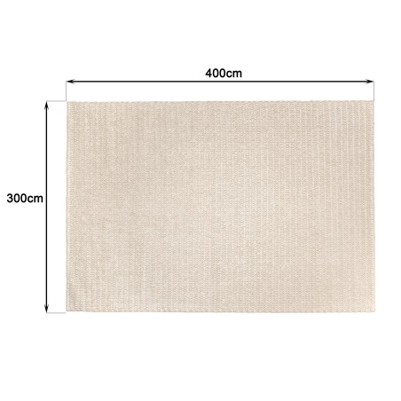 QUENTIN - Rectangular rug, 300 x 400 cm, woven wool, beige