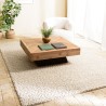 Tappeto rettangolare 300x400cm in lana bouclé color beige | Macabane