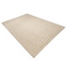 Tappeto rettangolare 300x400cm in lana bouclé color beige | Macabane