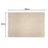 Tappeto rettangolare 300x400cm in lana bouclé color beige | Macabane