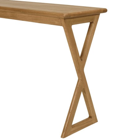 Konsole 110cm aus Mindiholz gekreuzte Beine | Macabane