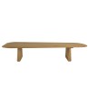AMY - Organic coffee table, 147cm wide x 28cm high, made from mindi wood