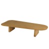 AMY - Organic coffee table, 147cm wide x 28cm high, made from mindi wood