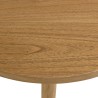 AMY - Round side table in mindi wood, D60cm