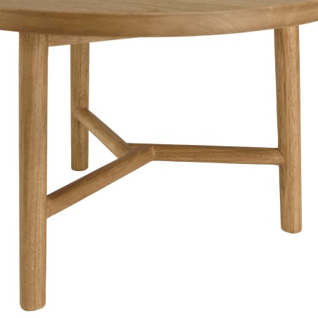 AMY - Round side table in mindi wood, D60cm