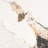 ICARE - Set no. 1: folding bistro table D70cm in light marbled ceramic