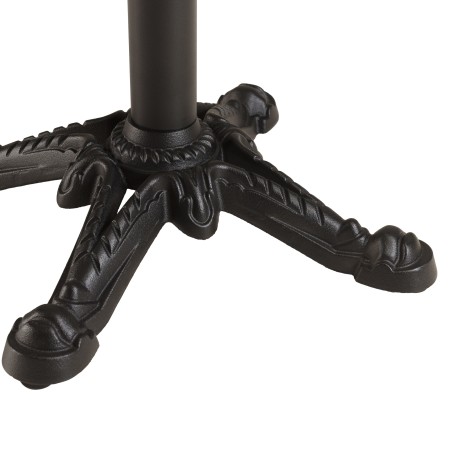ICARE - Set Nr. 1: Bistrotisch D70cm klappbar aus Keramik hell marmoriert