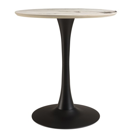 ICARE - Set Nr. 3: Bistrotisch D70cm aus Keramik hell marmoriert