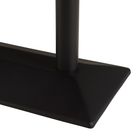 ICARE - Set nr. 1: bistrotafel rechthoekig 120x70cm van keramiek licht gemarmerd