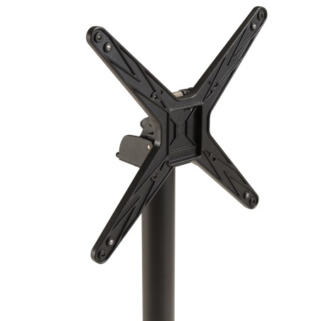 ICARE - Conjunto n.º 1: mesa bistró D70cm plegable de cerámica marmoleado negro