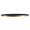 ICARE - Set no. 2: bistro table D70cm in black marbled ceramic