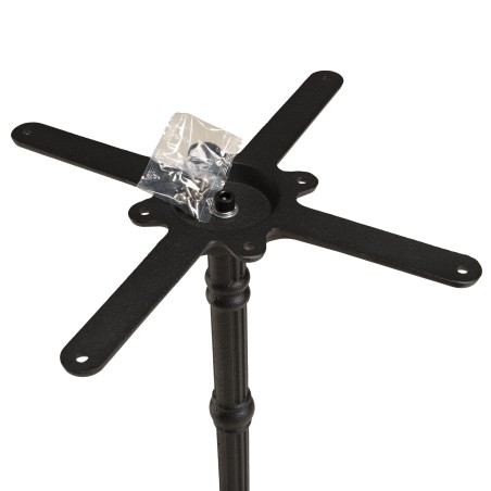 ICARE - Set Nr. 2: Bistrotisch D70cm aus Keramik schwarz marmoriert