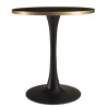 ICARE - Set no. 3: bistro table D70cm in black marbled ceramic