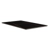 Table bistrot rectangulaire en céramique marbré noir | Macabane