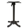 Table bistrot 70x70cm pliable en céramique marbré blanc | Macabane